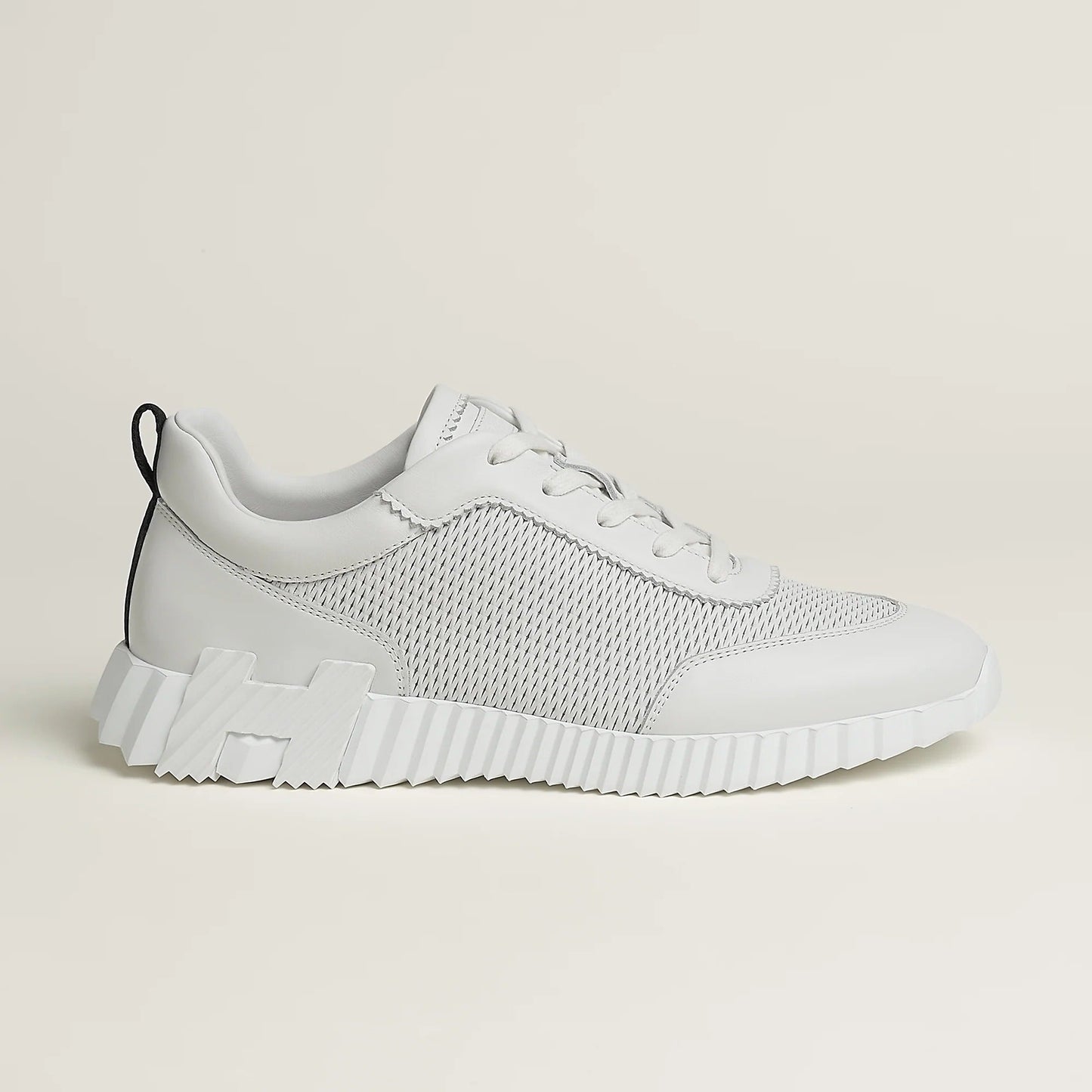 HM Bouncing Sneaker White Black Rubber Lambskin