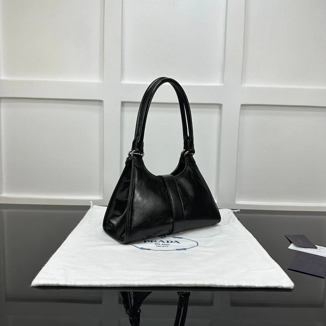 Prada 2026 Soft Lux Medium Tote Bag 26cm Patent Calfskin