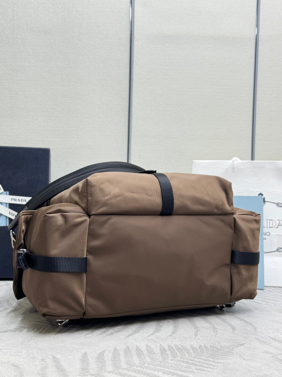 Prada Explore Backpack Brown Re-Nylon 294077