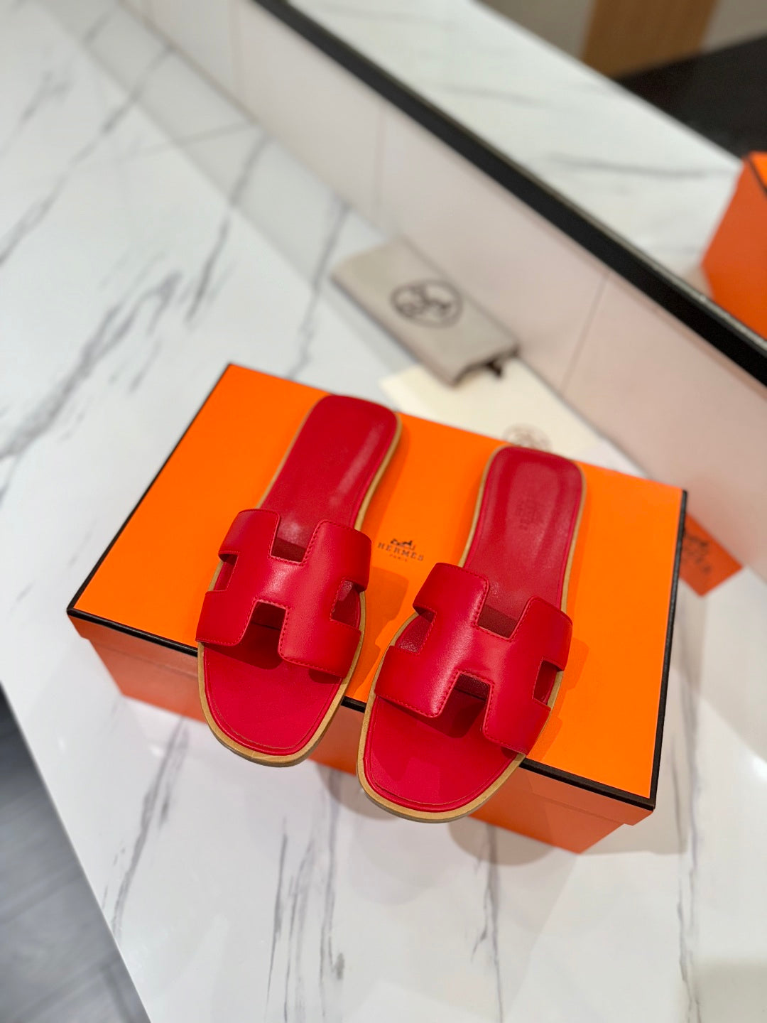 HM Oran Sandal Red Cowhide 294856