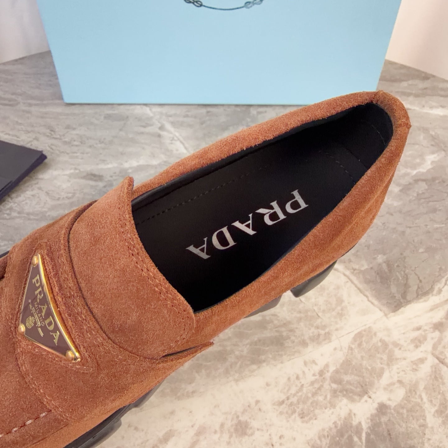 Pra 26s Loafer Tan Brown Suede Leather 635163