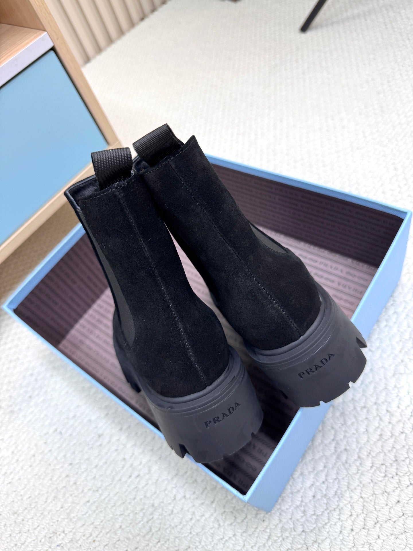 PRA ankle boots black suede 443663