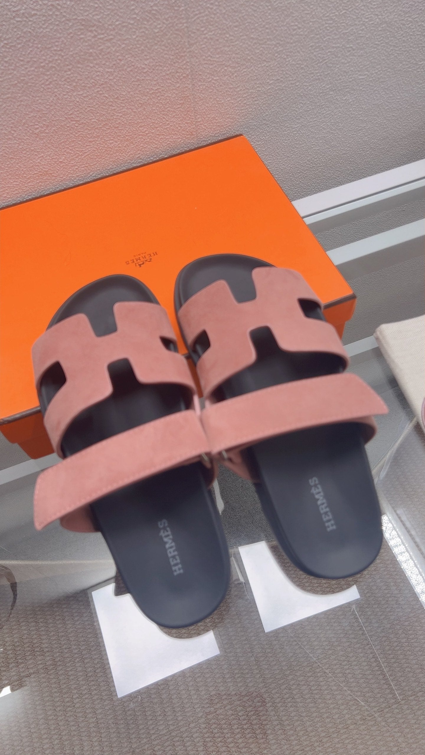 HM Chypre Sandal Bois De Rose Suede 827514