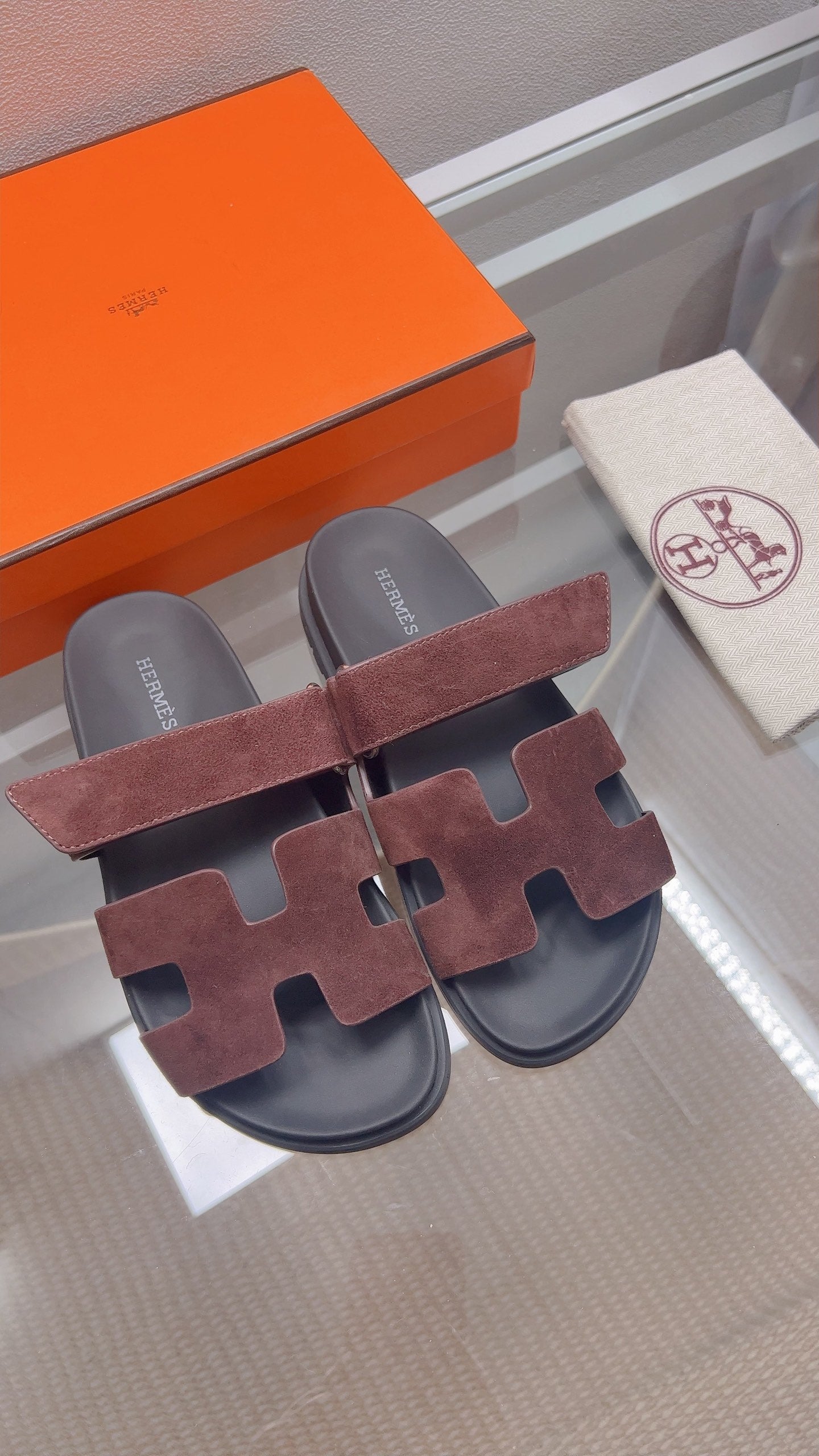 HM Chypre Sandal Coffee Suede 827519