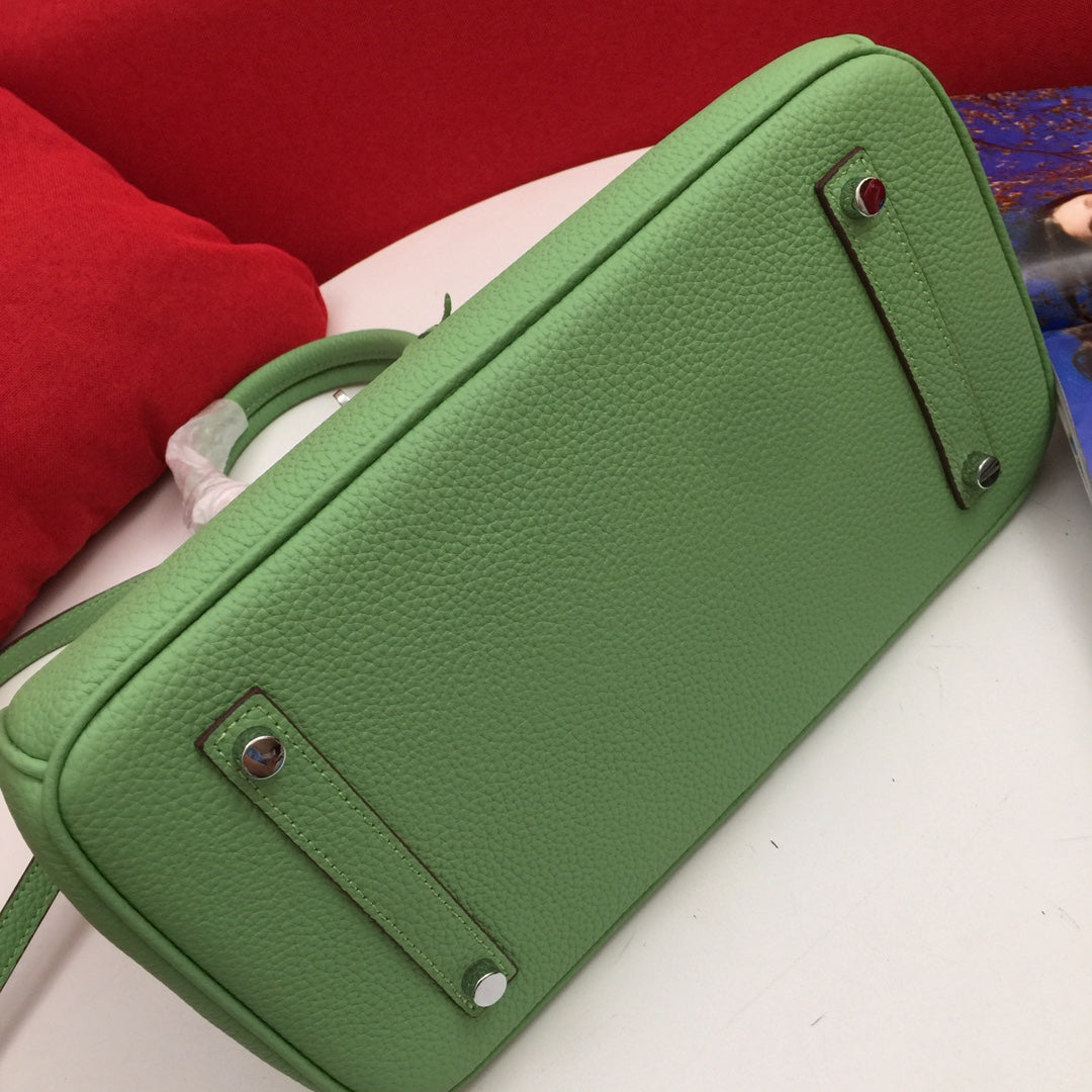 HM BIRKIN 30 CM BAG FERN CALFSKIN SILVER HARDWARE