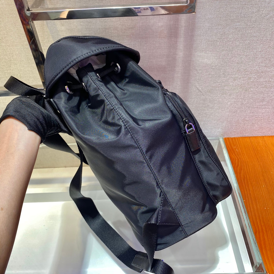 Prada 2026 Backpack 30cm Black Re-Nylon