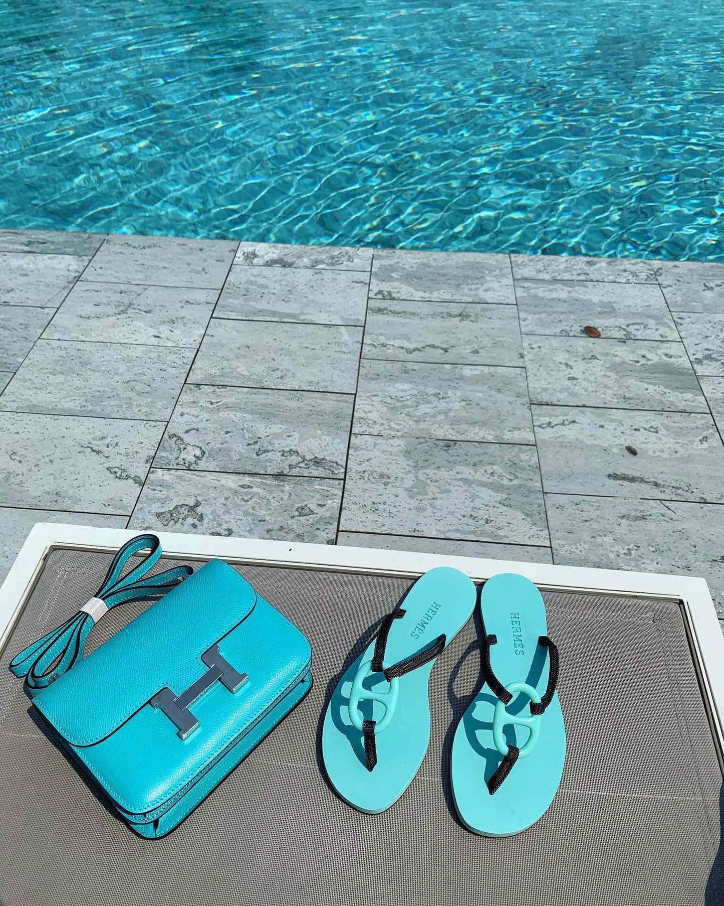 HM Kala Nera Slippers SKy Blue Cowhide 546352