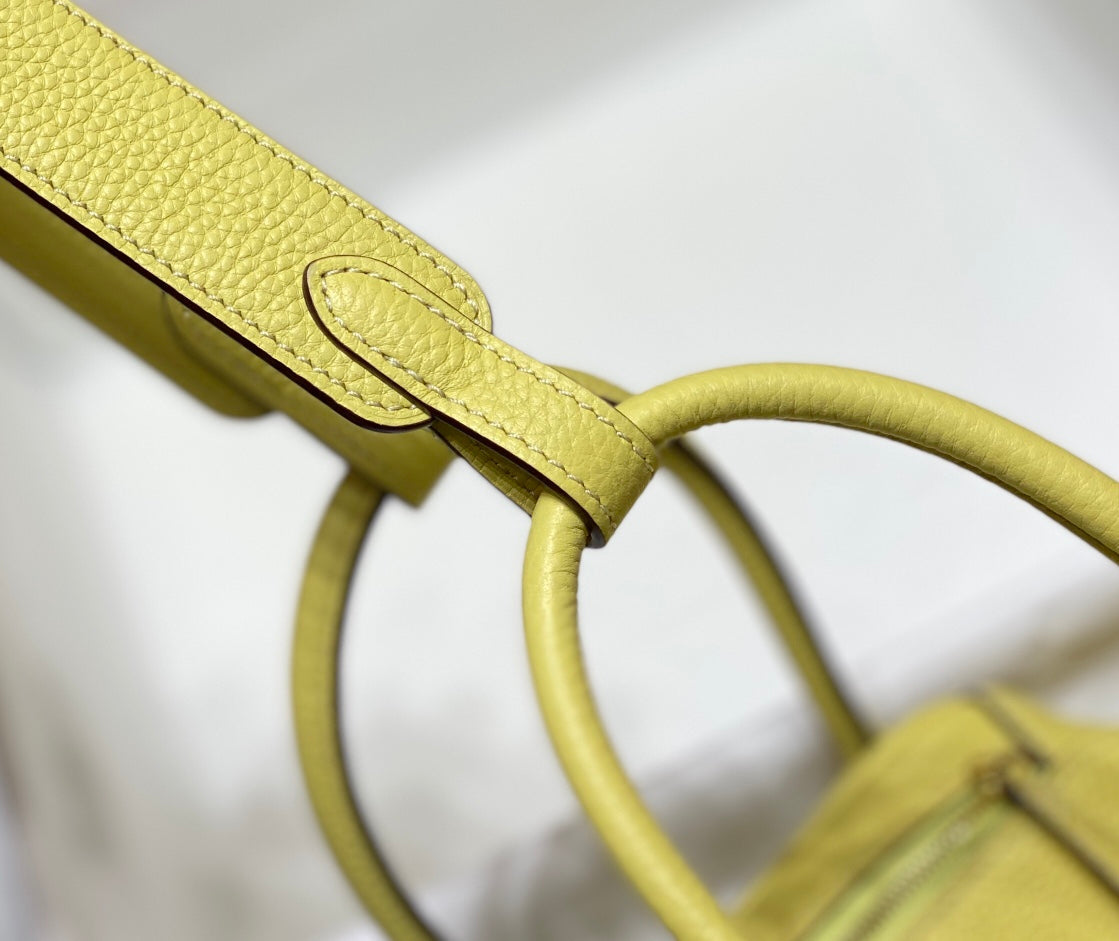 HM LINDY 26 BAG LEMON TAURILLON CLEMENCE LEATHER