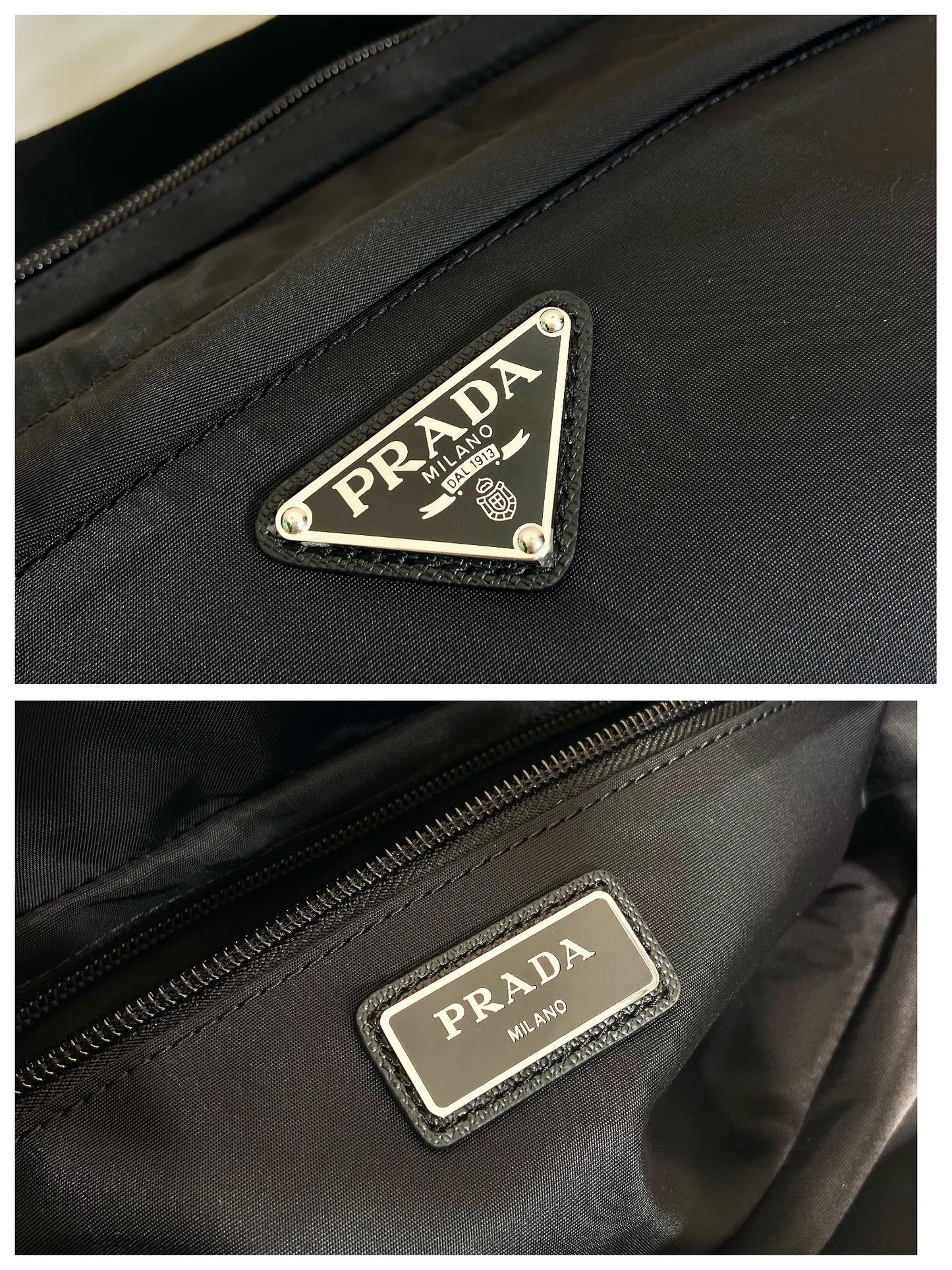 Prada Mini Messenger Bag 27cm Black Re-Nylon Leather