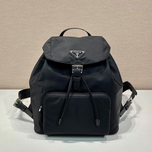 Prada 2026 Backpack 27cm Black Re-Nylon