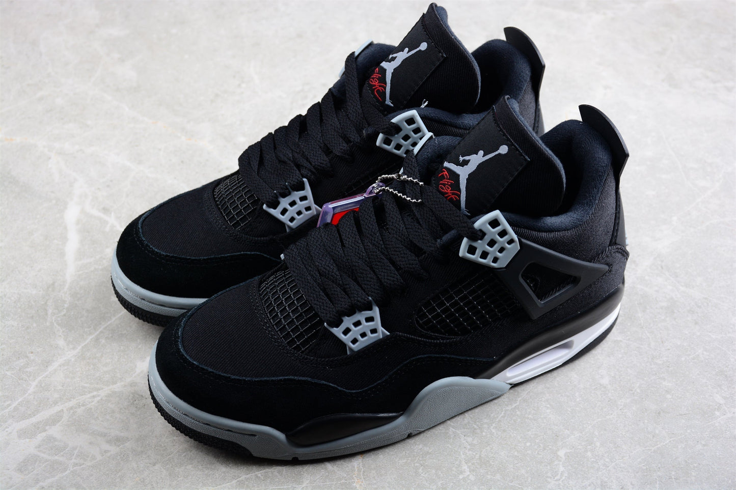 AJ 4 Retro Black Canvas