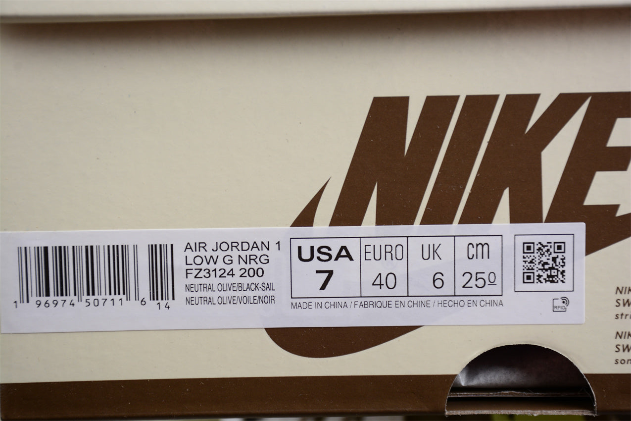 AJ 1 Retro Low Golf Travis Scott Neutral Olive