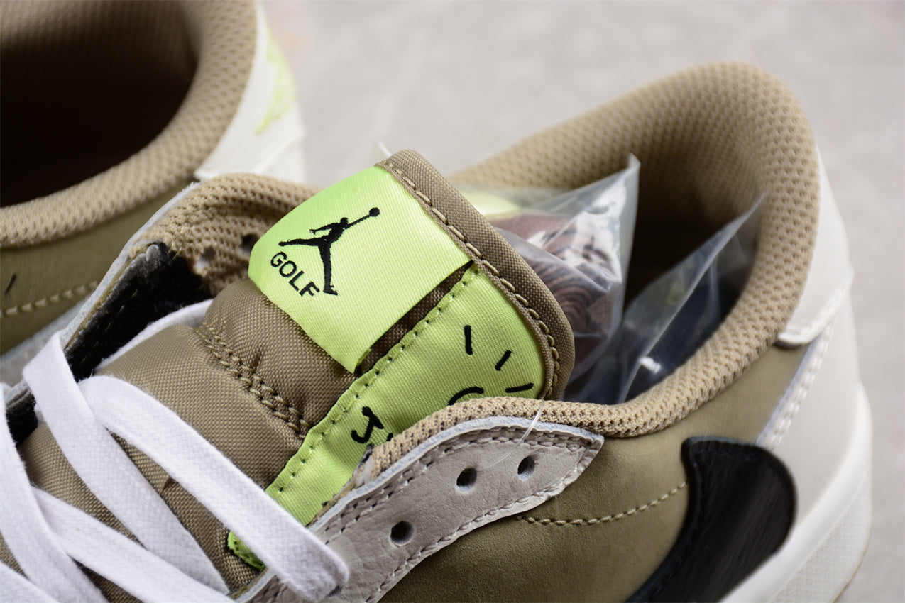 AJ 1 Retro Low Golf Travis Scott Neutral Olive