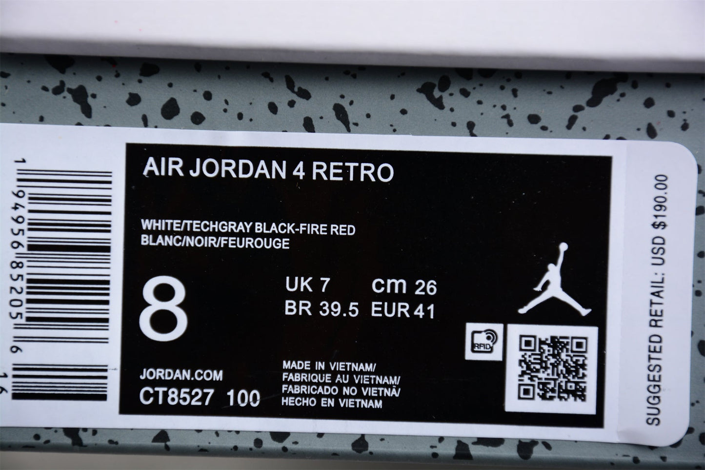 AIR JORDAN 4  WHITE OREO
