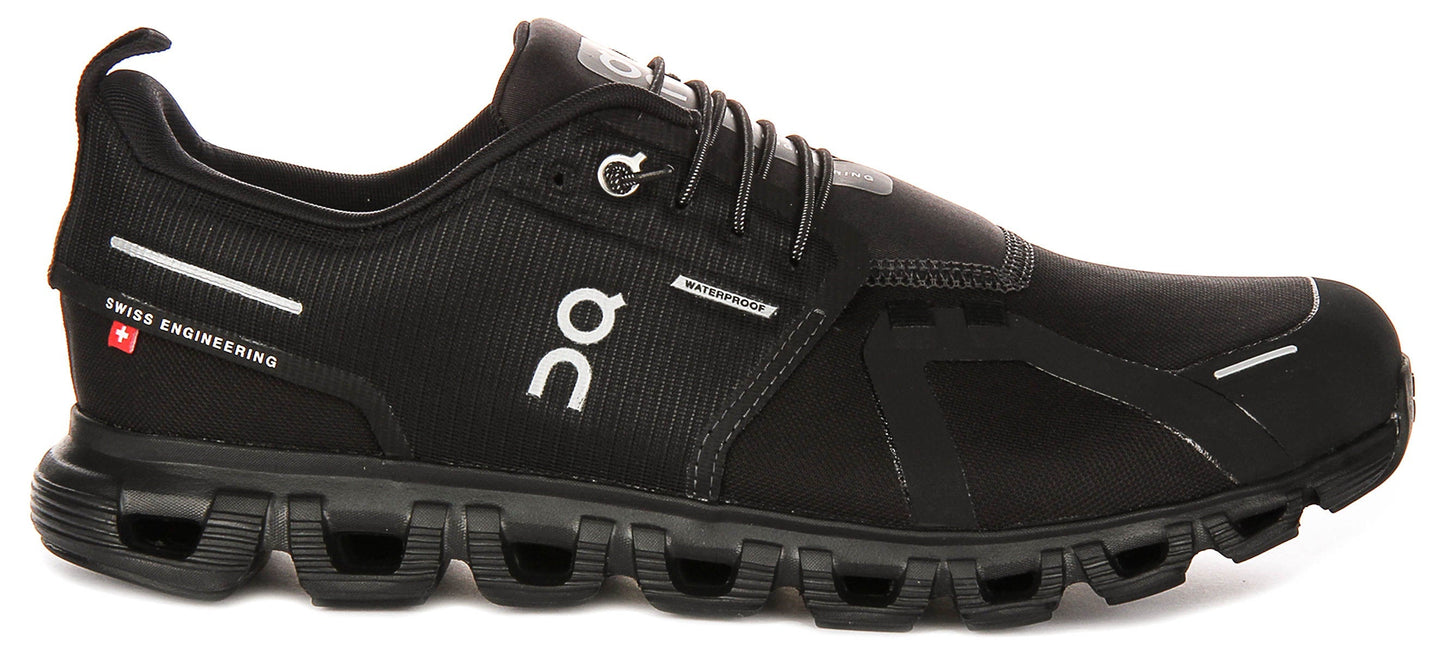 On Running Cloud 6 Waterproof In Black Black For Women