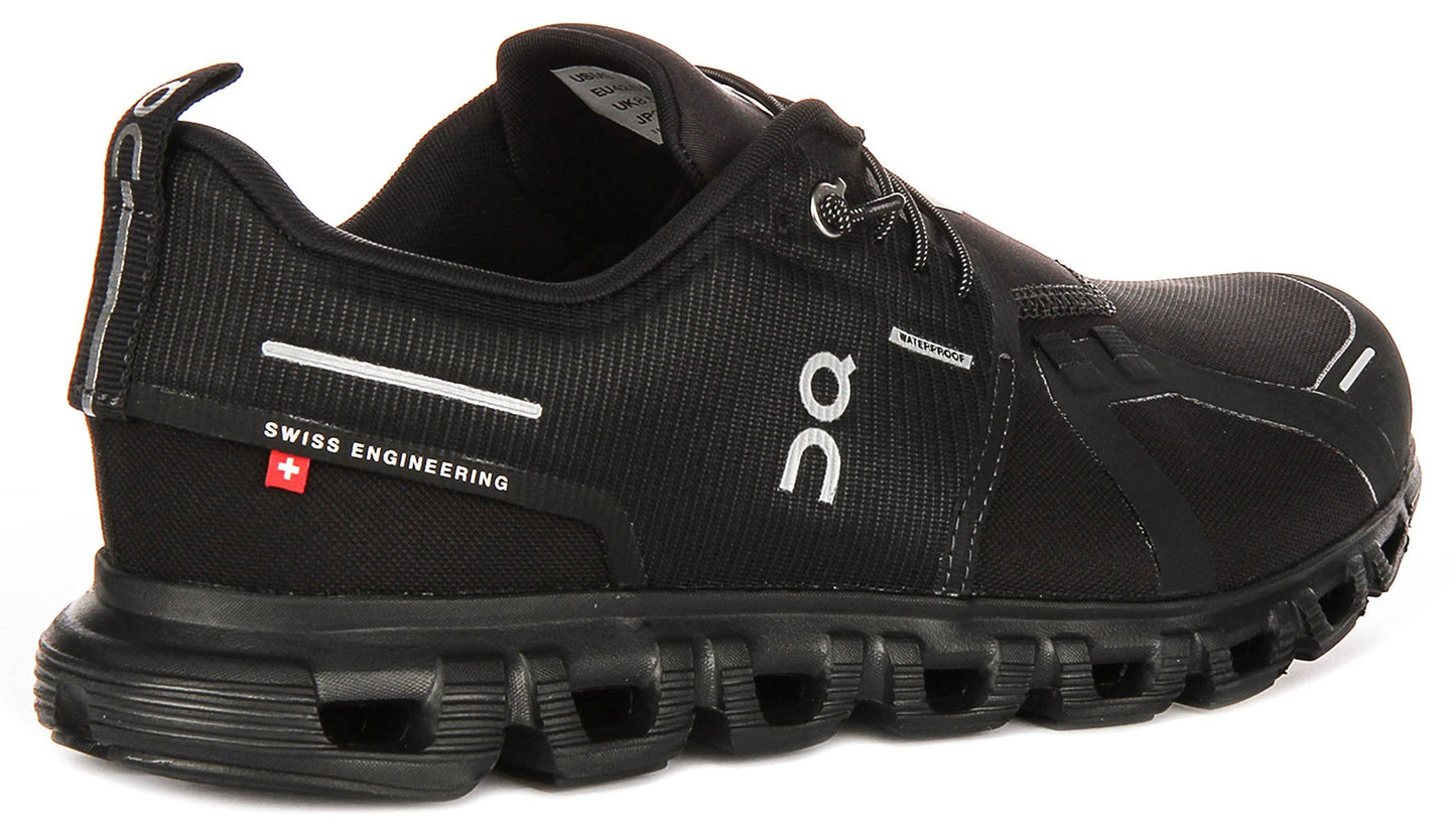 On Running Cloud 6 Waterproof In Black Black For Women