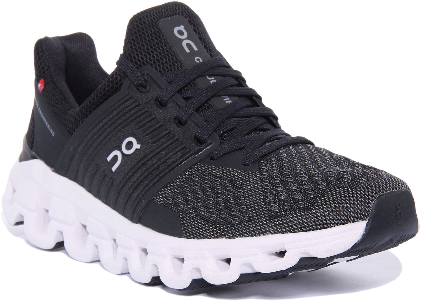 On Running Cloudswift In Black Grey For Women