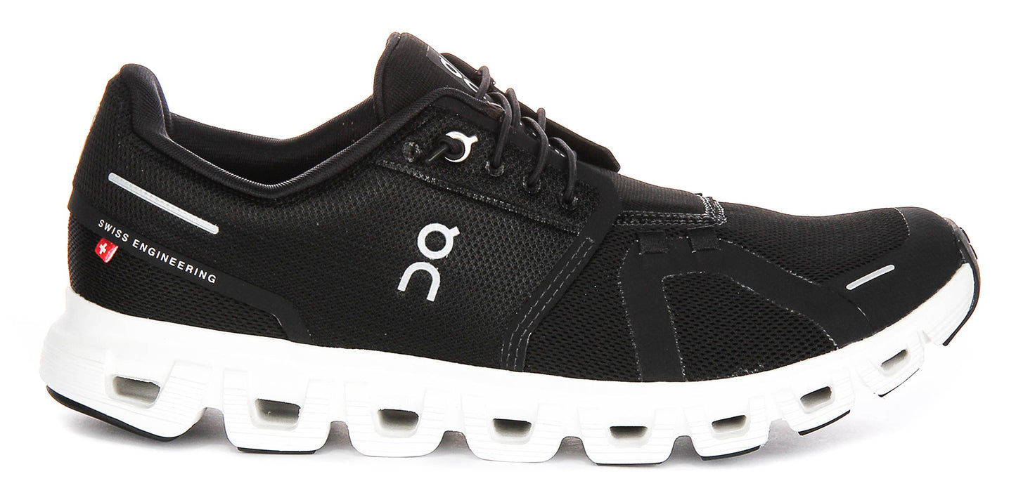 On Running Cloud 6 In Black White For Women