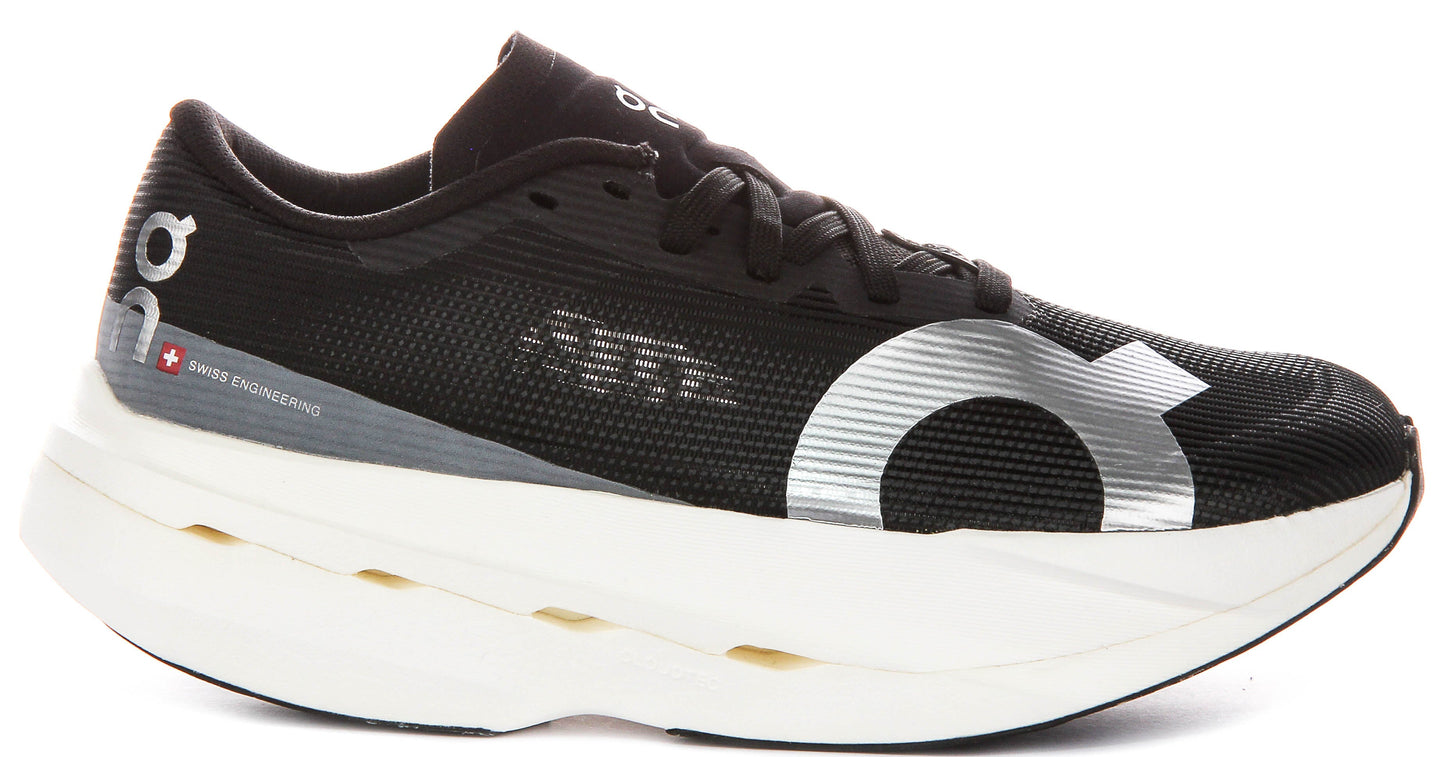 On Running Cloudboom Volt In Black White For Women