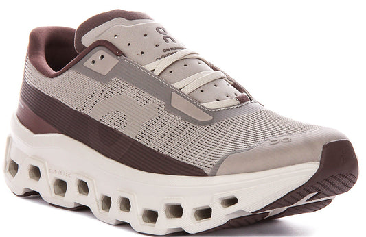 On Running Cloudmonster Vo In Brown Tan For Men