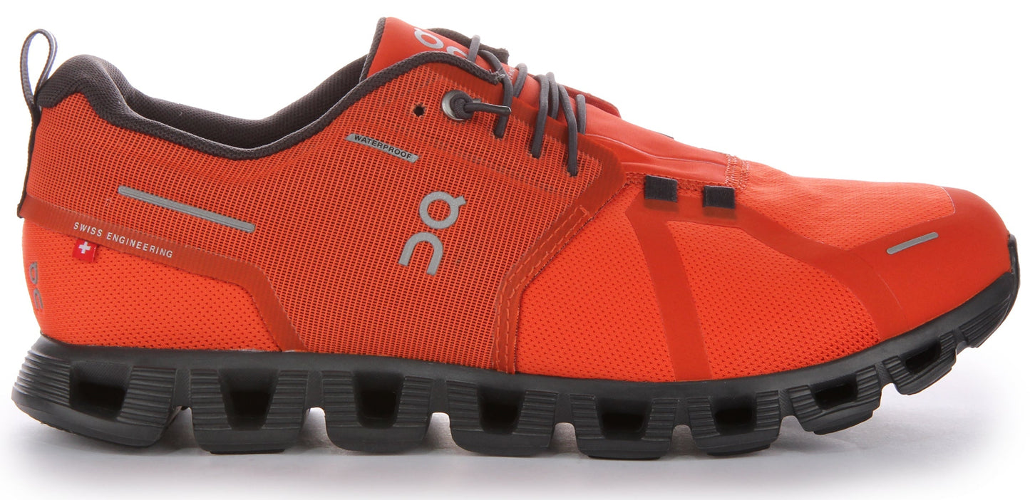 On Running Cloud 5 Waterproof In Flame For Men