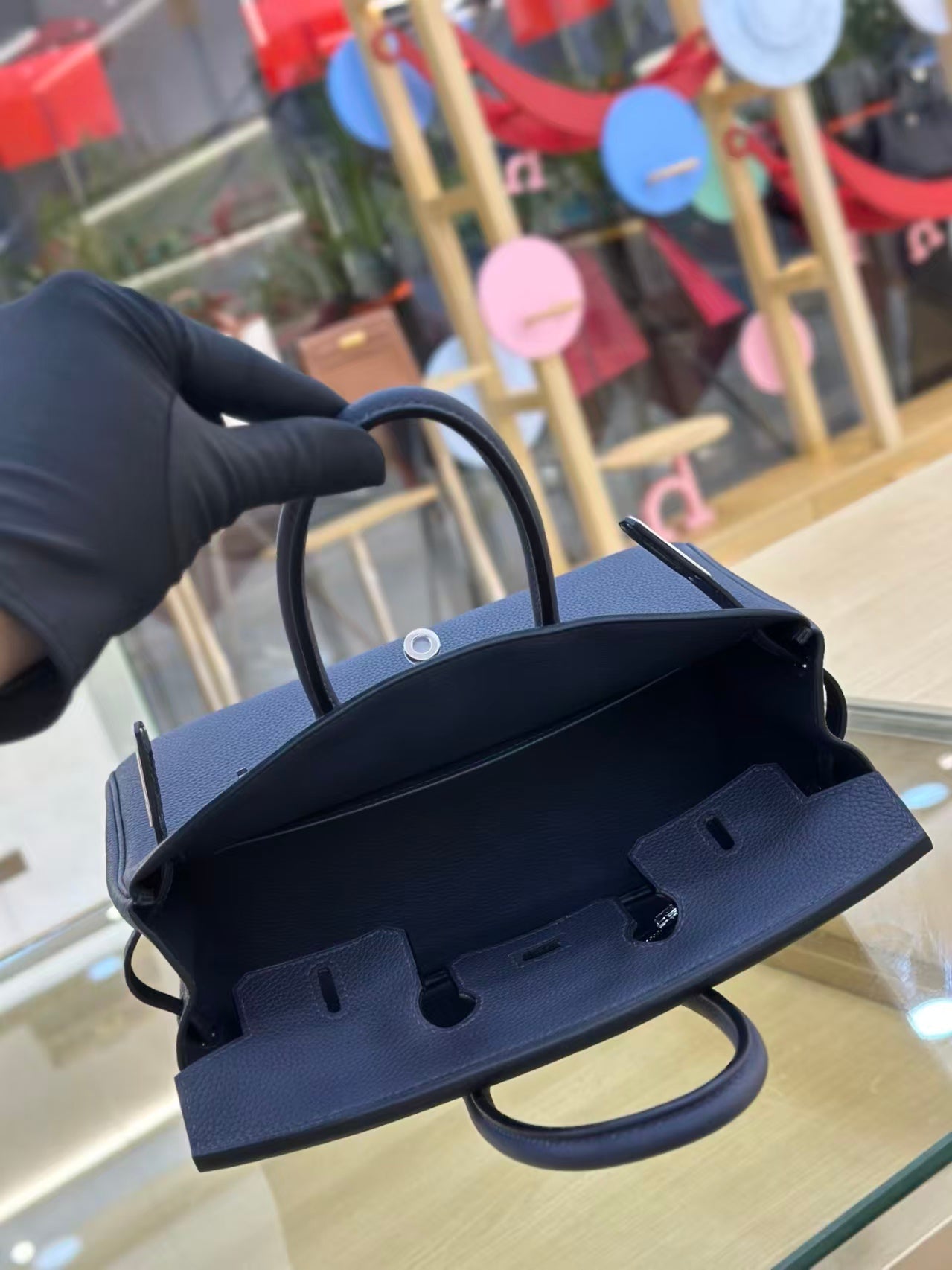 HM Birkin 25cm Bleu Nuit Togo Leather SHW