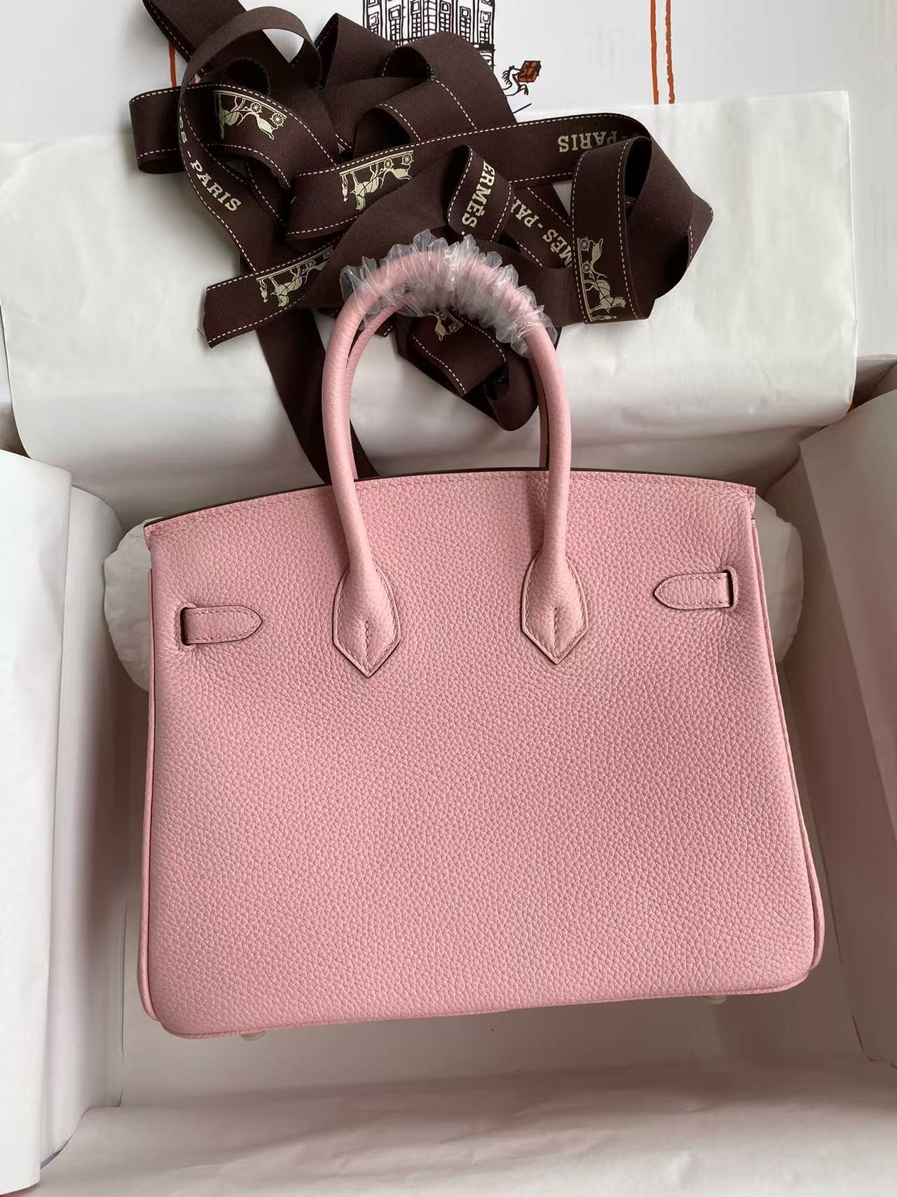HM Birkin 25cm Pink Togo Leather Gold Hardware