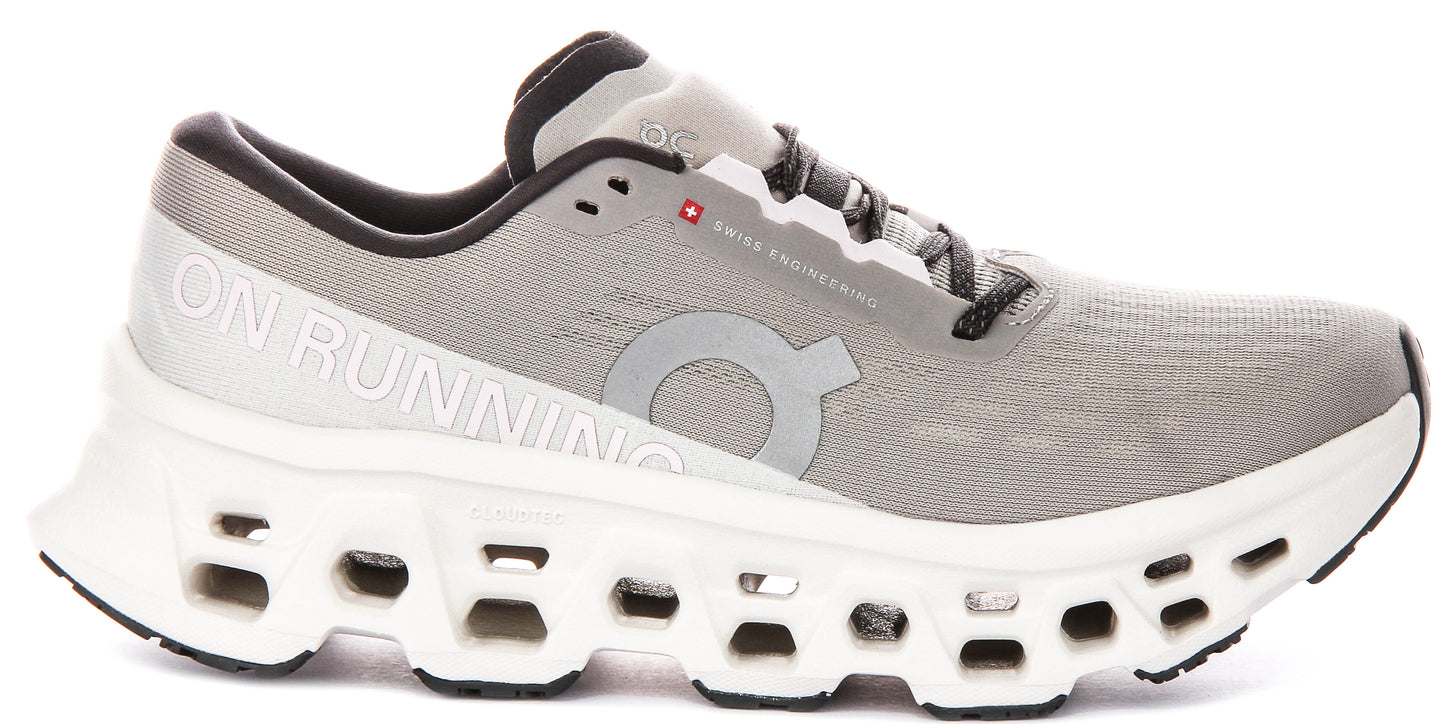 On Running Cloudmonster 3 In Light Grey For Women