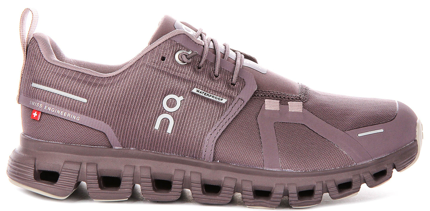 On Running Cloud 6 Waterproof In Purple For Women