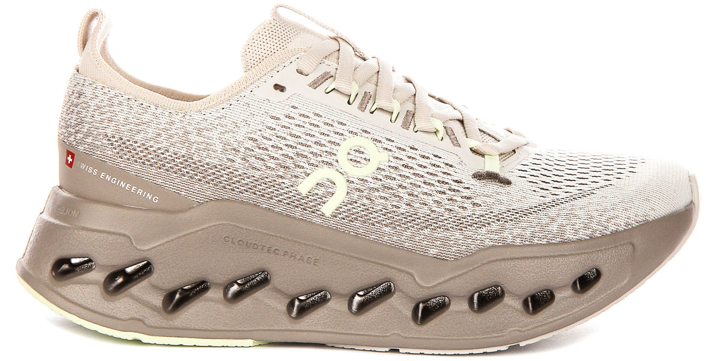 On Running Cloudsurfer Max In Taupe For Women