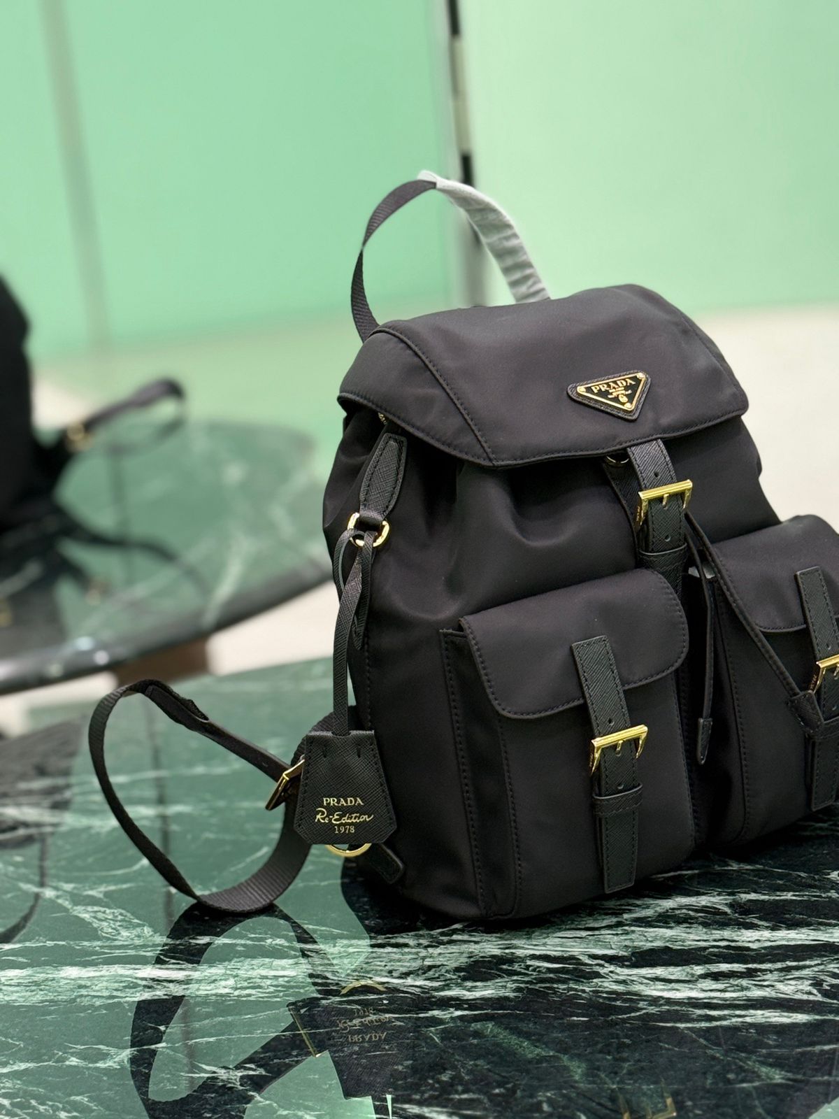 Prada Re-Edition 1978 Small Backpack Black Re-Nylon