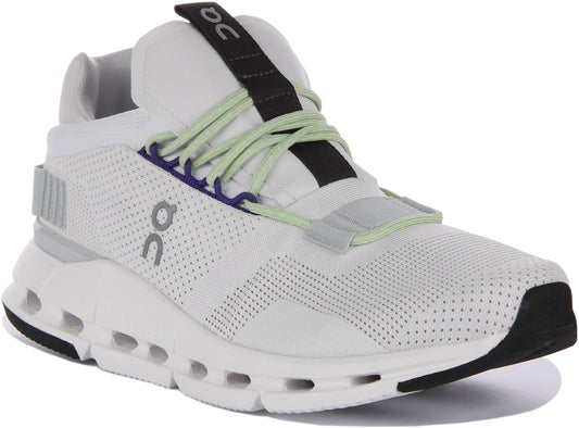On Running Cloudnova In White Green For Men
