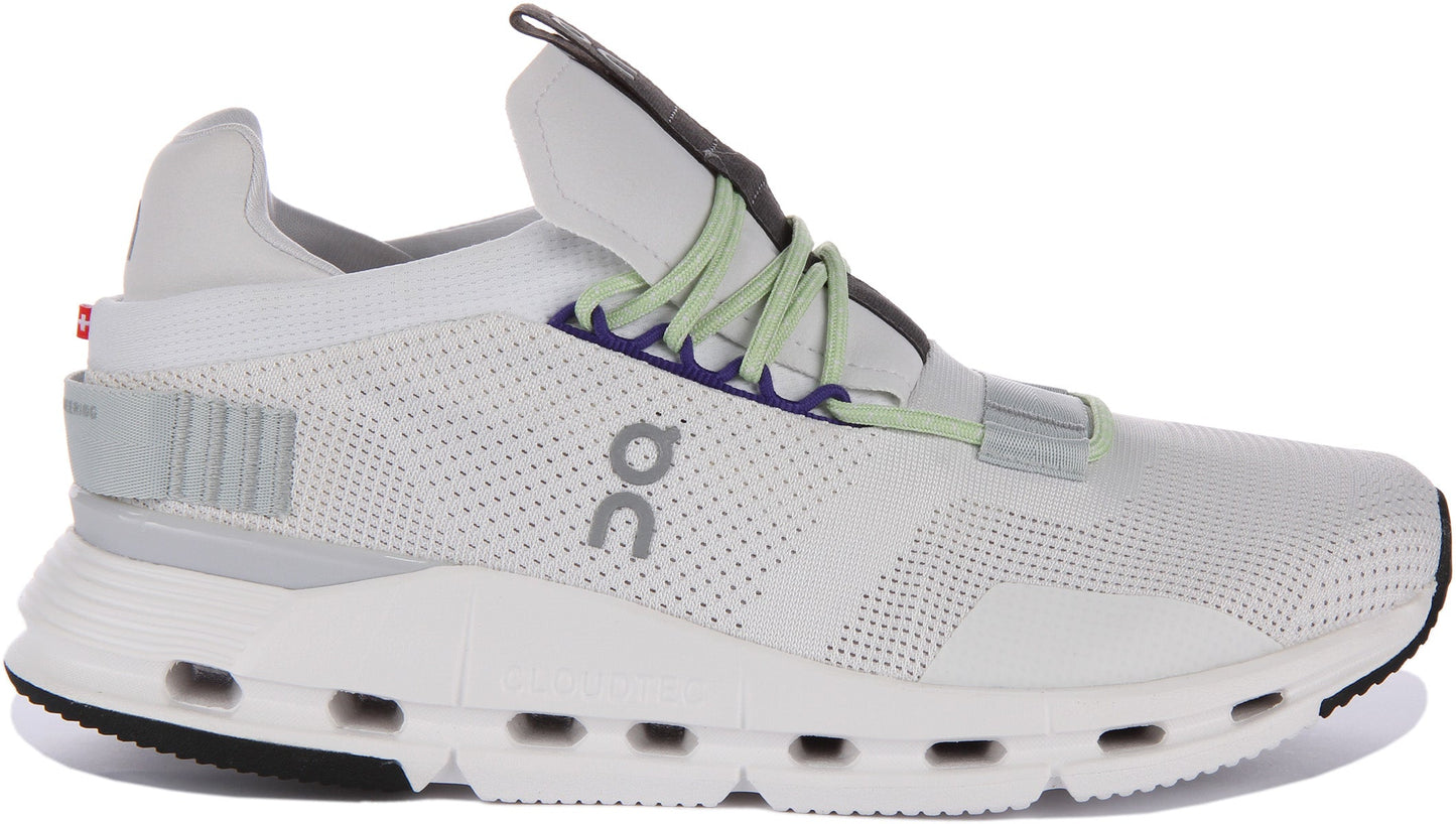 On Running Cloudnova In White Green For Men
