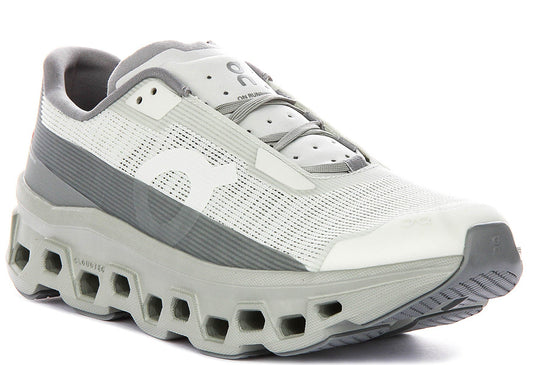 On Running Cloudmonster Void In White Grey For Men