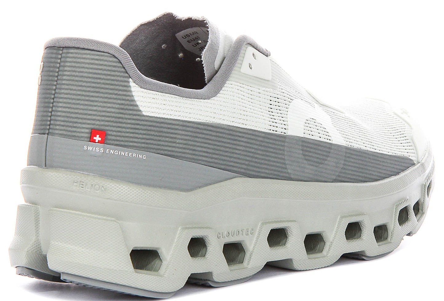 On Running Cloudmonster Void In White Grey For Men