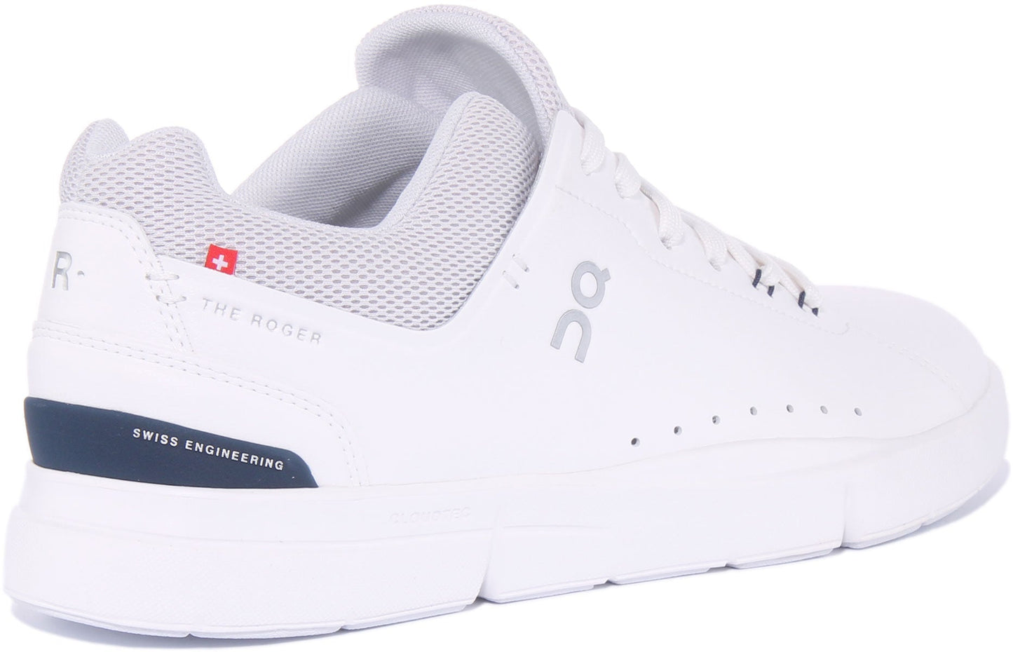 On Running The Roger Advantage In White Navy For Men