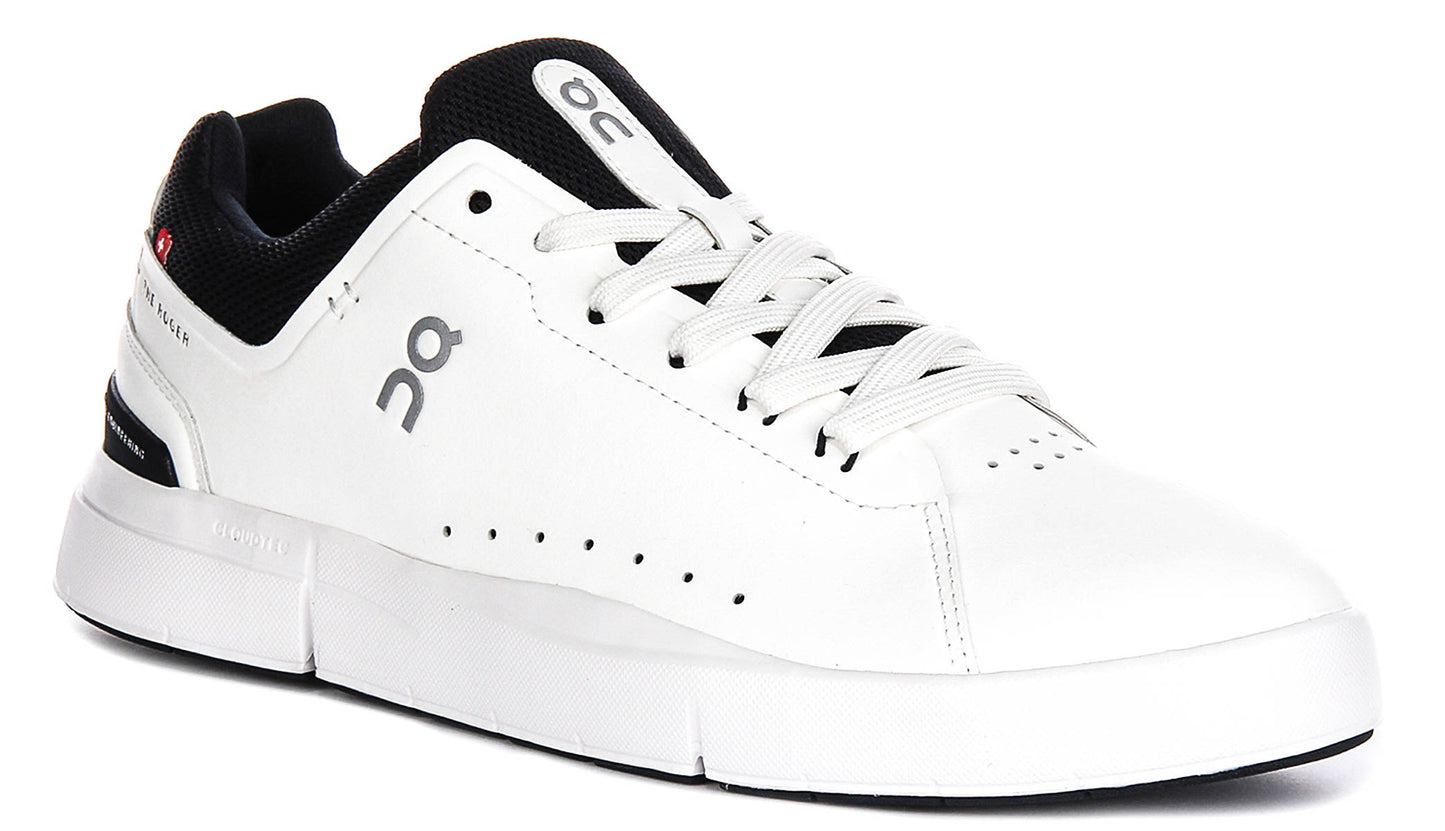 On Running The Roger Adv In White Navy For Men