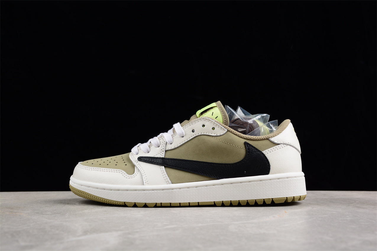 AJ 1 Retro Low Golf Travis Scott Neutral Olive