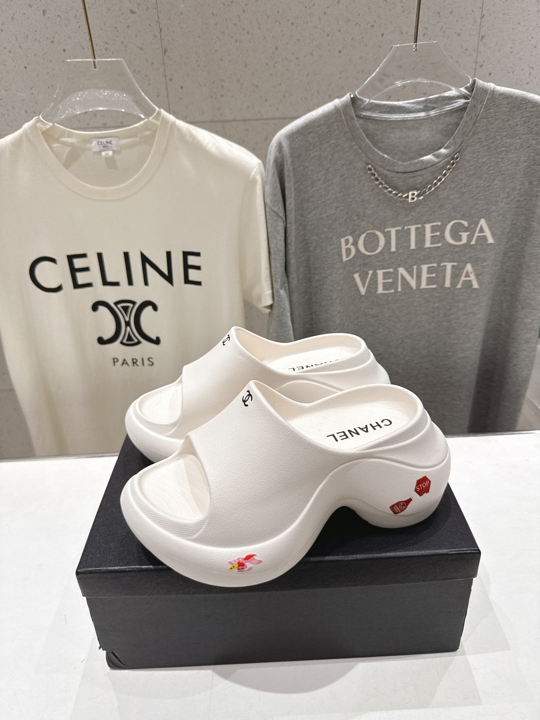 Chanel 2026  Platform Wedge Sandal 50mm Lambskin 713053