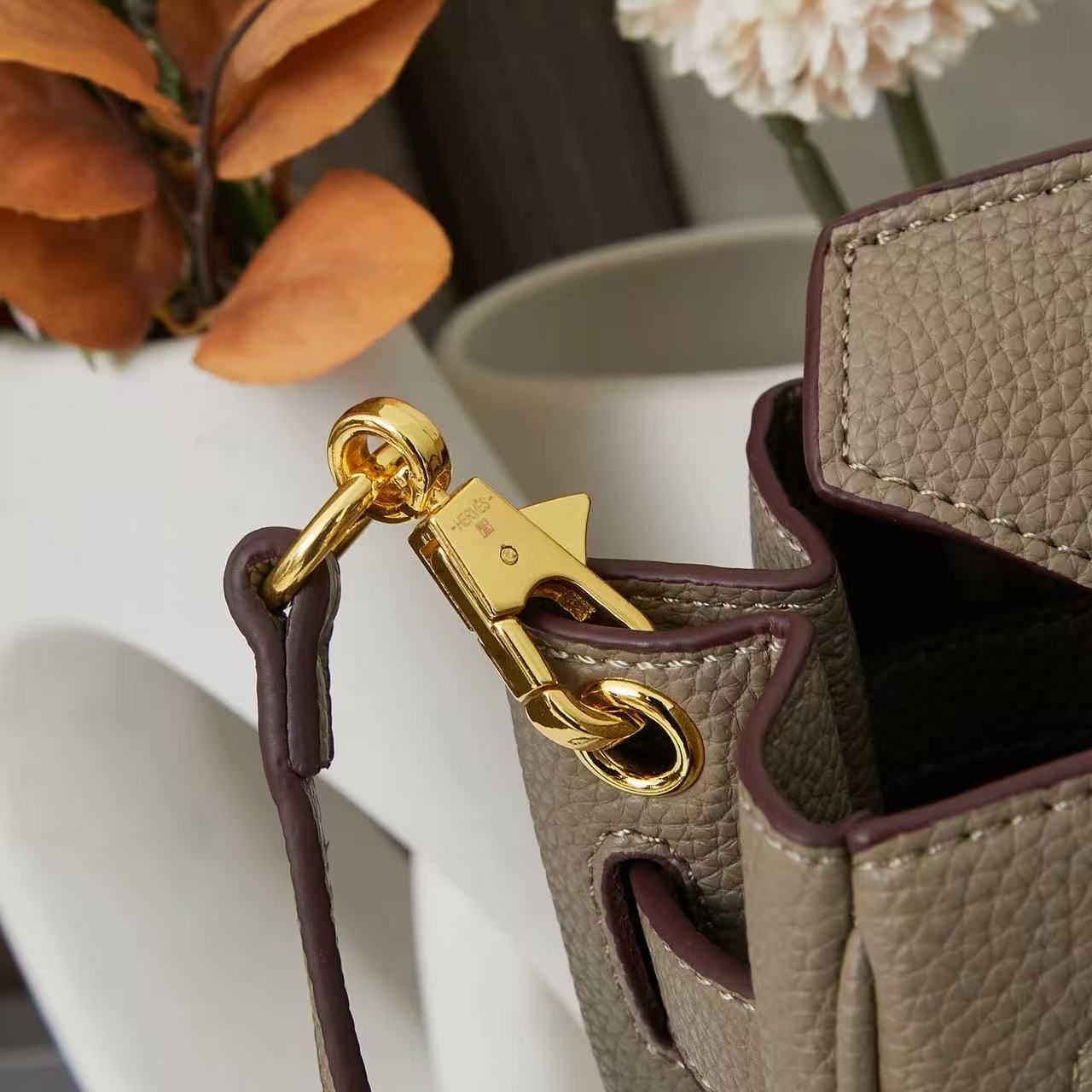 HM Birkin Bag 25 Taupe Togo Leather GHW