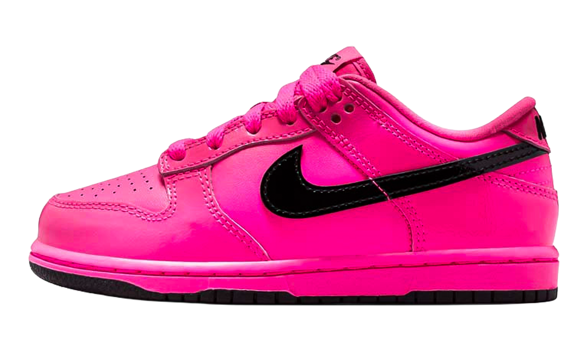 Dunk Low SE PS "Pink Blast Black Patent" IV2594 600