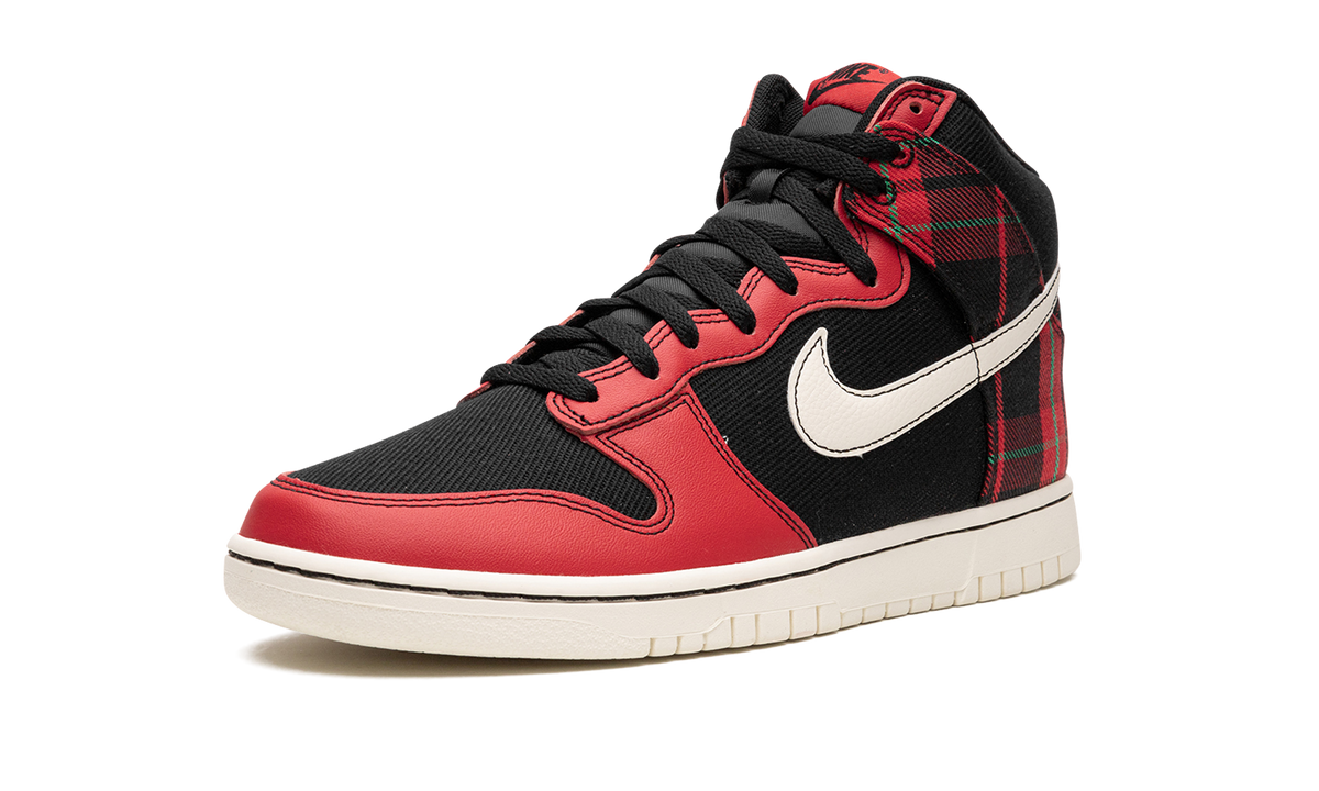 Dunk High "Plaid - Black/Red" DV0826 001