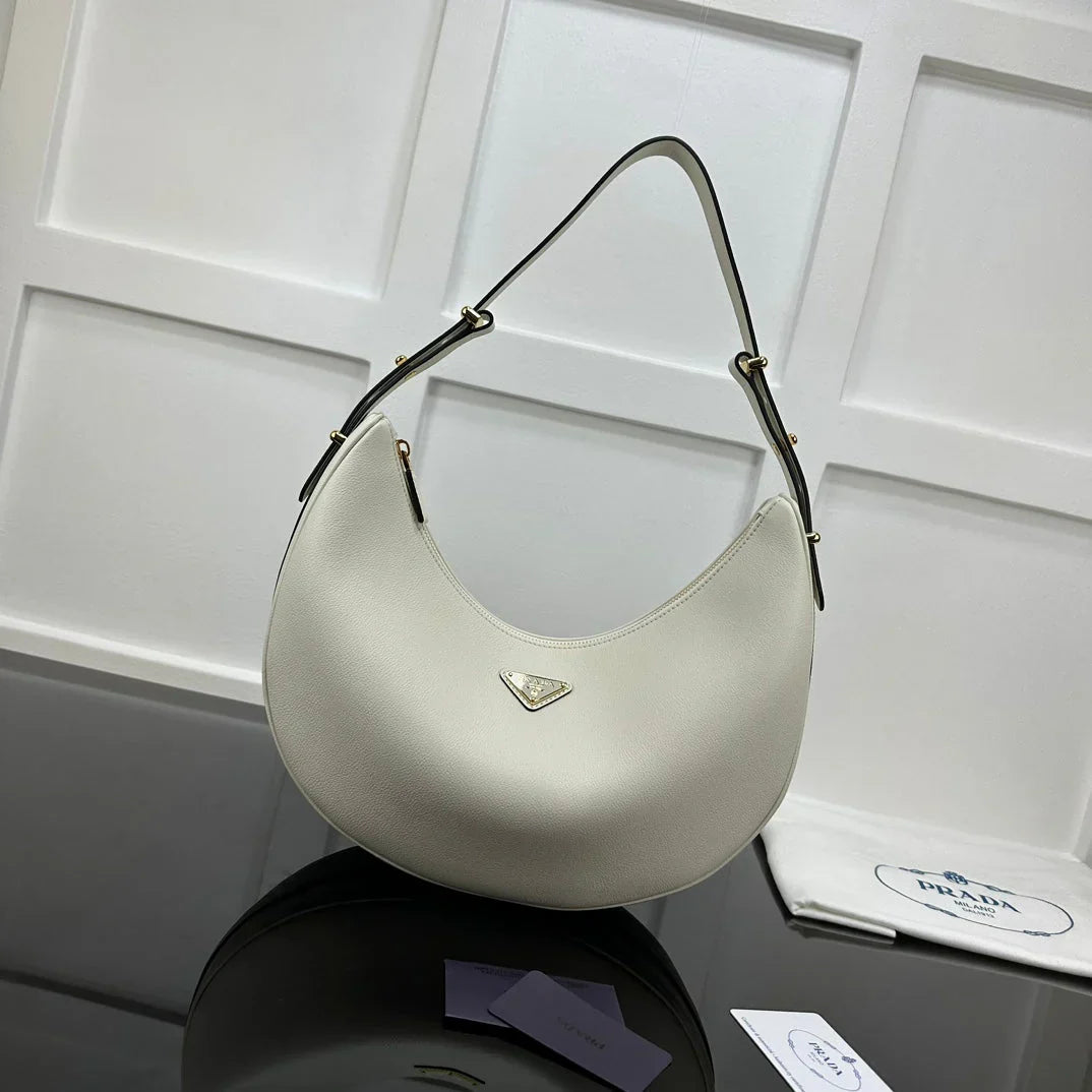 Prada 2026 Arque Shoulder Bag 35cm Calfskin