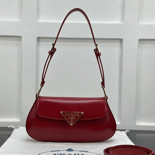 Prada 2026 Shoulder Bag 24cm Patent Leather