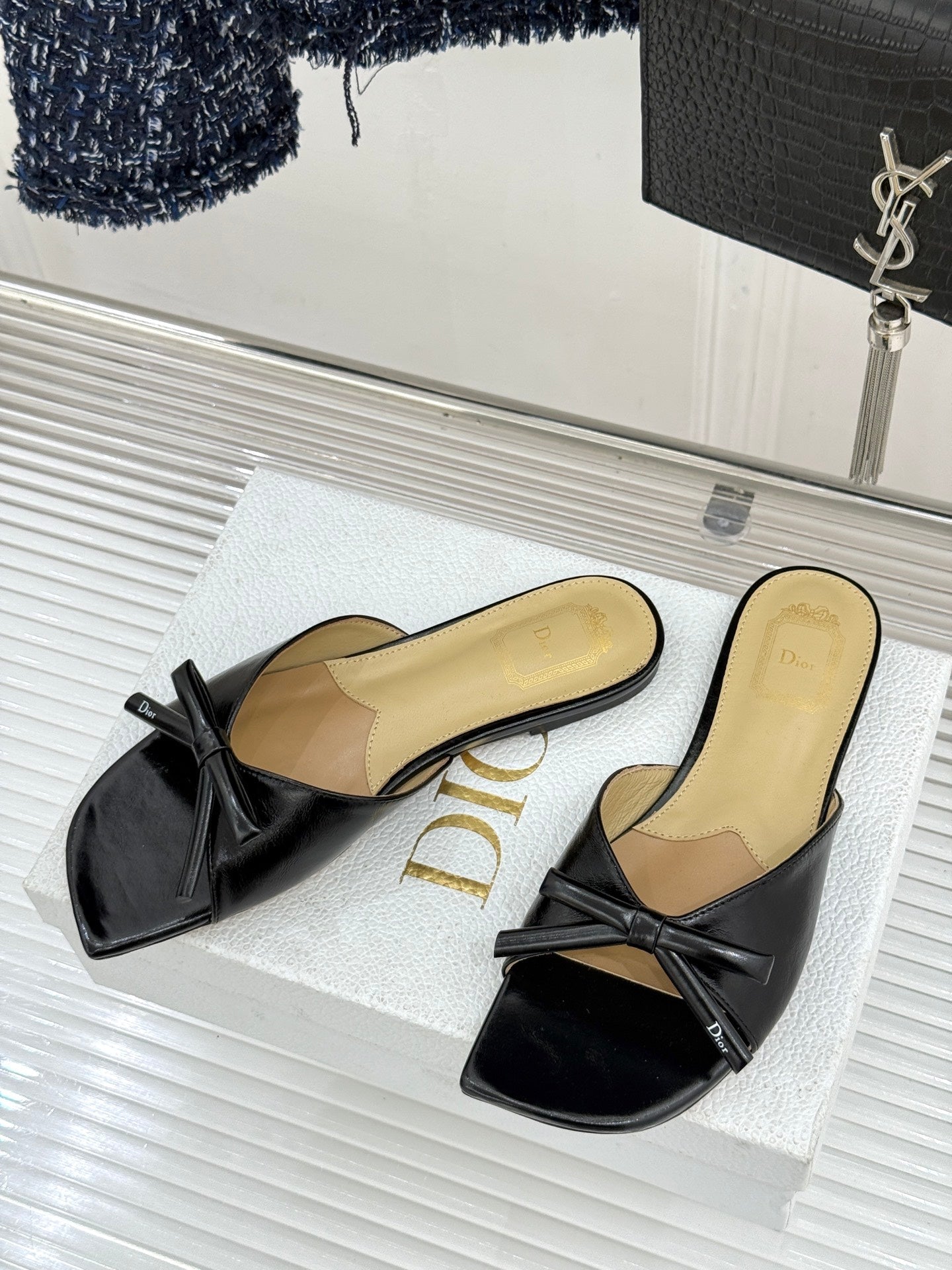Dior 2026 Bow Heeled Slingback Sandal 607567