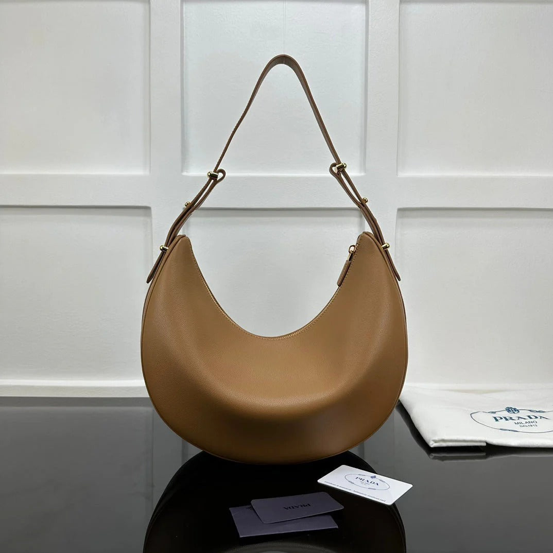 Prada 2026 Arque Shoulder Bag 35cm Calfskin
