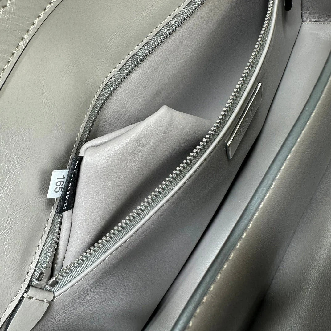 Prada 2026 Medium Shoulder Bag 32cm Patent Calfskin