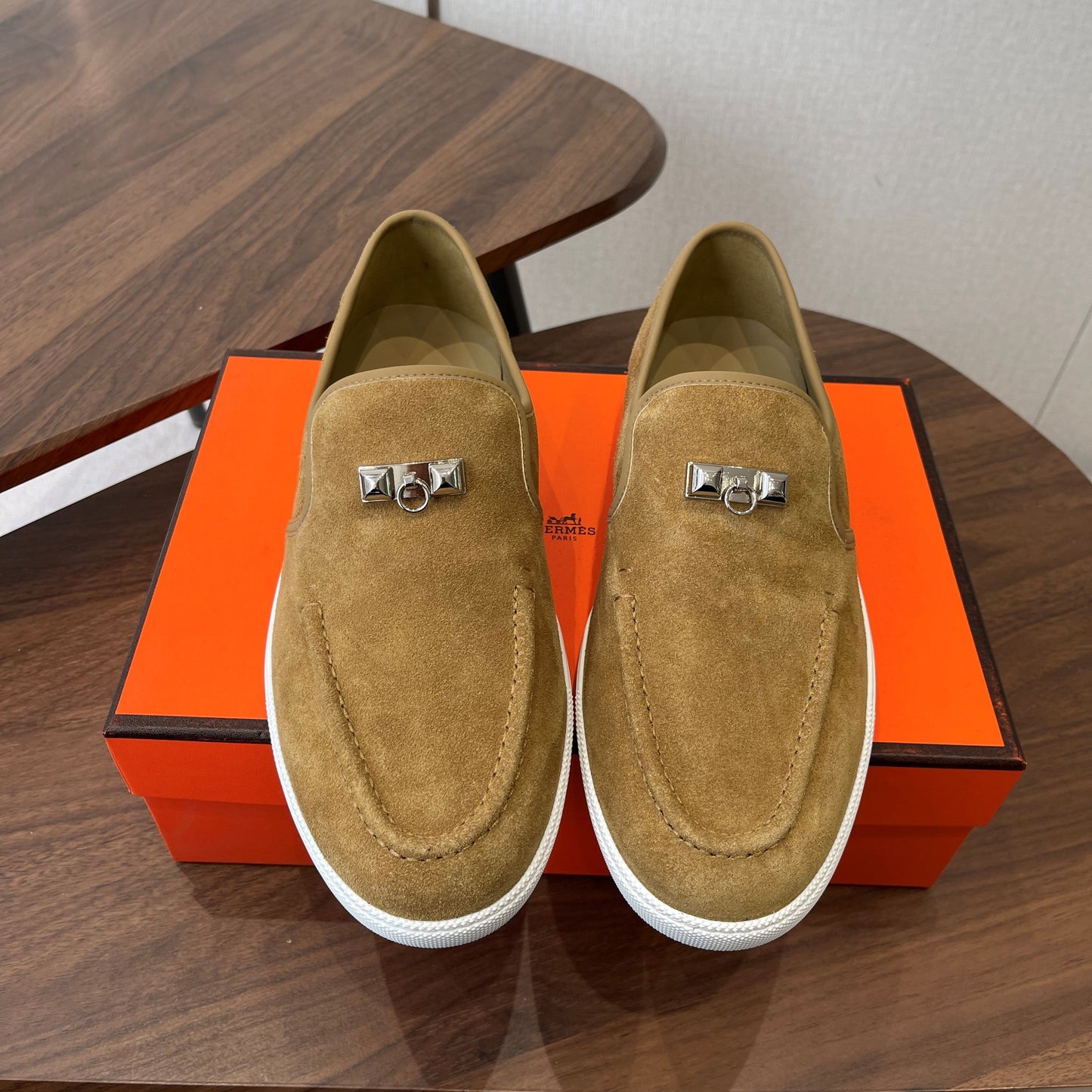HM Jour Loafers Dark Khahi Suede 579012