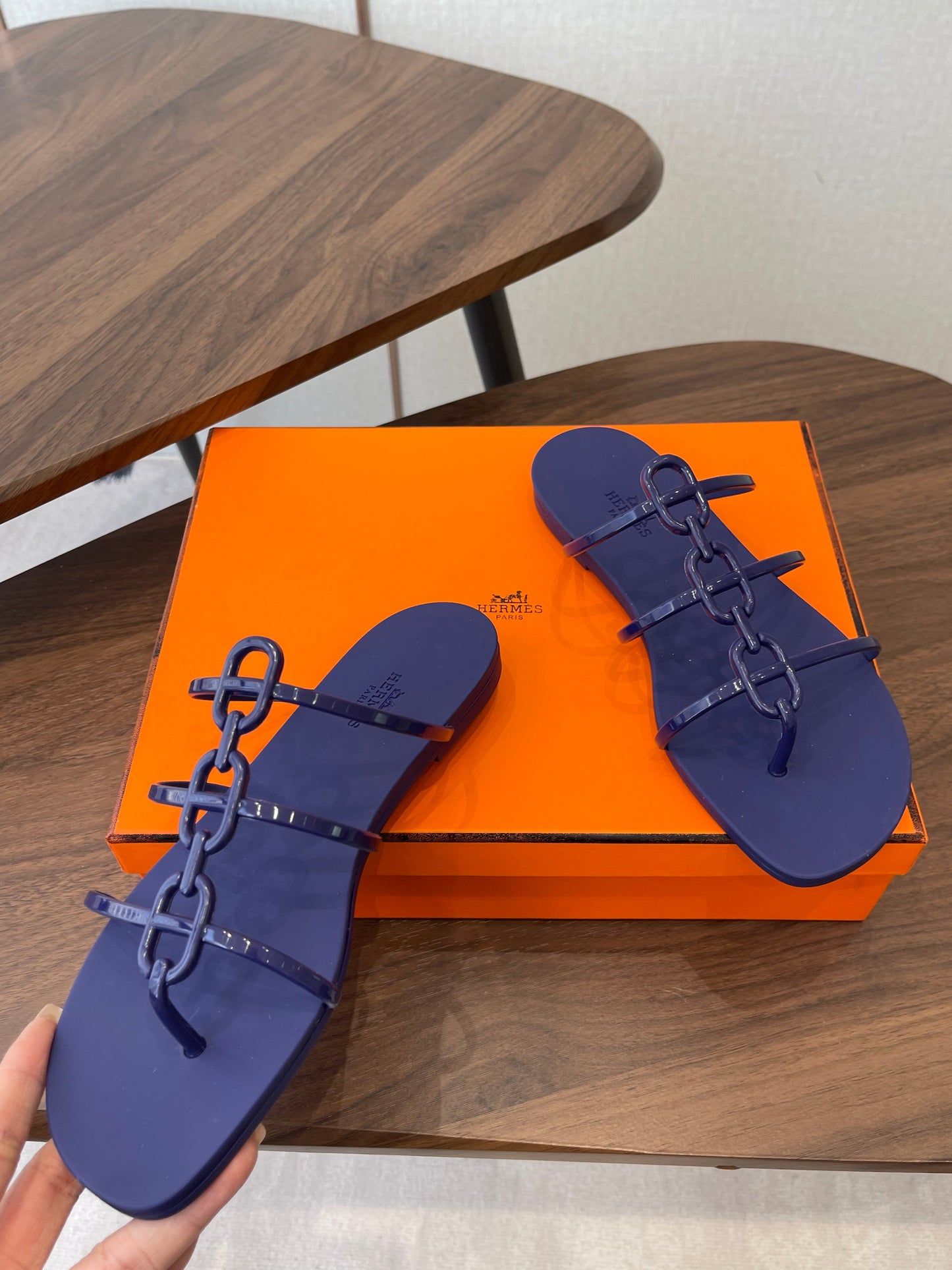 HM Mykonos Sandal  Navy Blue TPU 624766