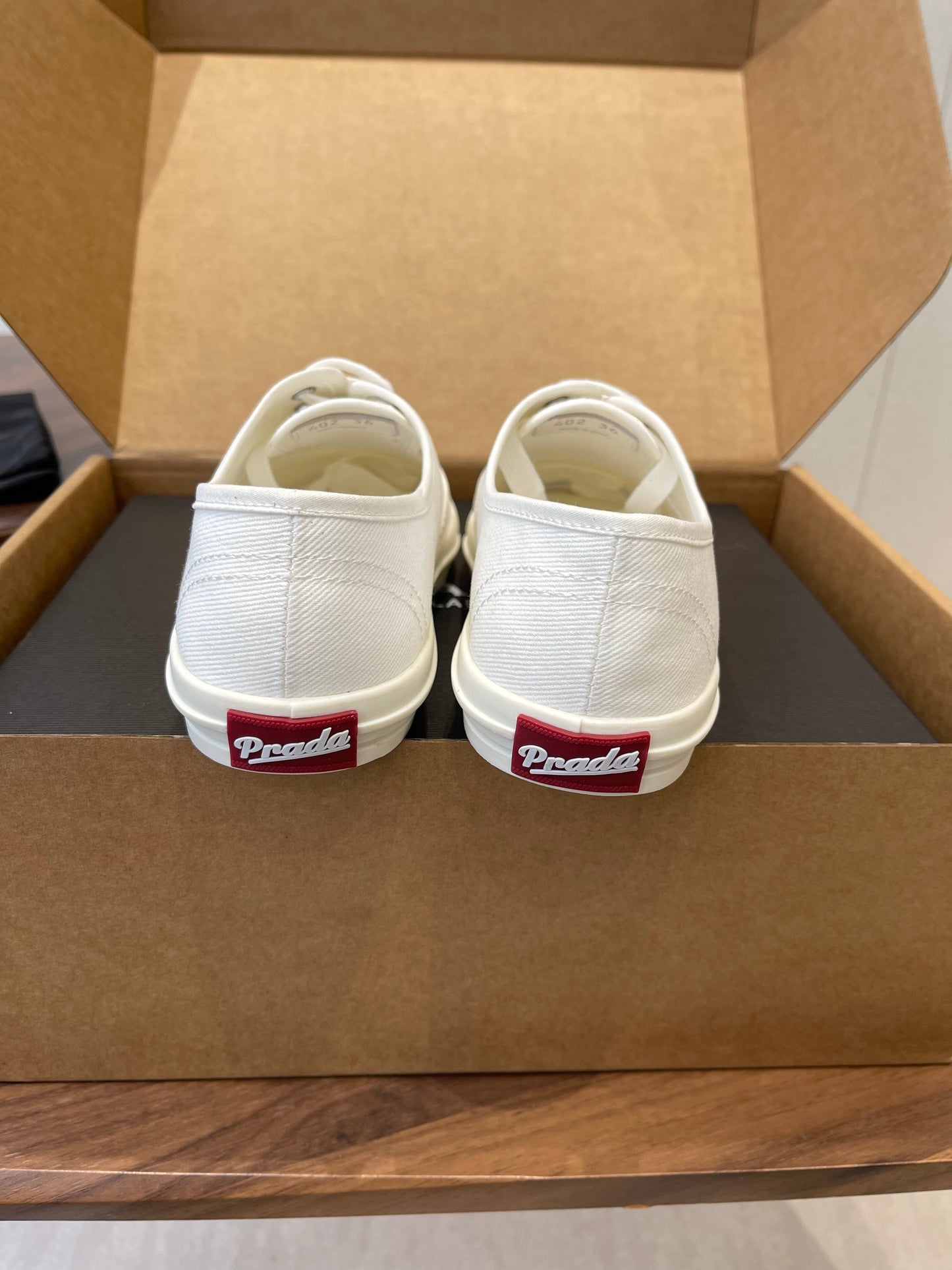 Prada 26ss Casual Shoes White Canvas 624431